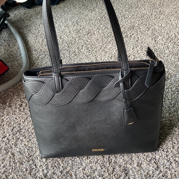 Nine West Black Shoulder Purse - Picture 2 of 14